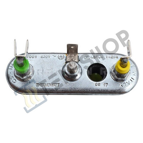 ТЭН 1700W, короткий L-175мм., слабо изогнутый, с отверстием 3406006