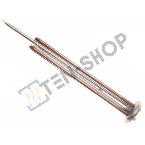 ТЭН RF 2000W, TW, медь, 64мм., М6, клеммы под винт, L390мм 10060