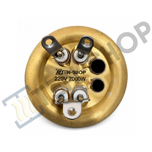 ТЭН RF 2000W(1000+1000) медный усиленный, под винты RU-TS, в/з 3402205 3062202