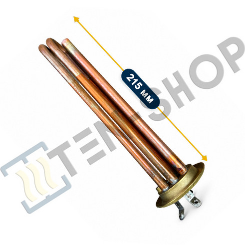 ТЭН RF 2000W(1000+1000) медный усиленный, под винты RU-TS, в/з 3402205 3062202