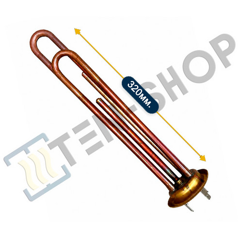 ТЭН RF 2000W/230V медный, усиленный, RU-TS, в/з 3402079, 3401309 3062203