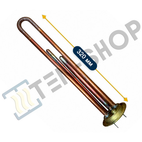 ТЭН RF 1300W/230V медный, усиленный, RU-TS, в/з 3402080 3062205