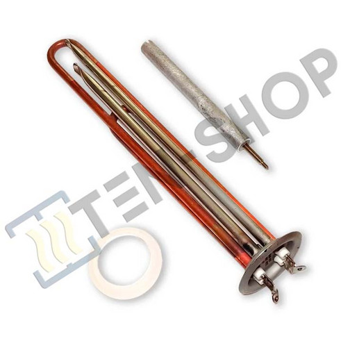 Комплект ТЭН 2000W медный, под винт, + анод + прокладка 3400854_kit