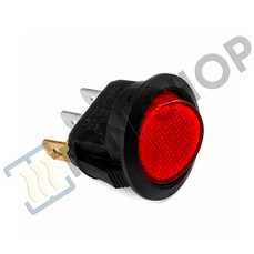 Переключатель IRS-101-8C GU 0109 RED с подсветкой (круглый)
