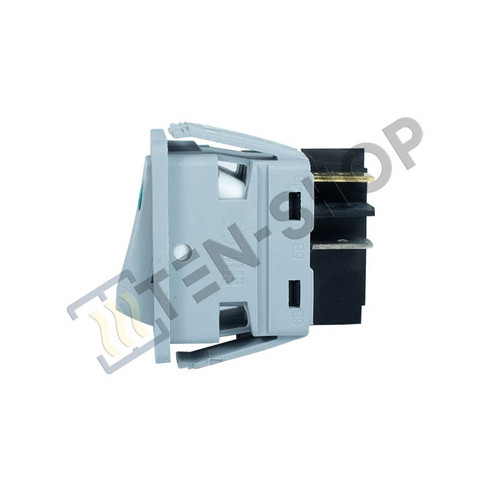 Выключатель клавишный с зеленой линзой C6053PLNAB