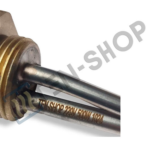 ТЭН радиаторный RG 500W/220V, правая резьба G1 (33мм.) + термостат 3402105_kit