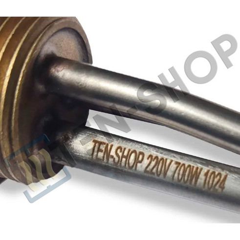 ТЭН радиаторный RG 700W/220V, левая резьба G1 (33мм.) + термостат 3402207_kit