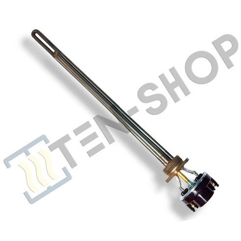 ТЭН радиаторный RG 1200W/220V, правая резьба G1 (33мм.) + термостат 3402120_kit