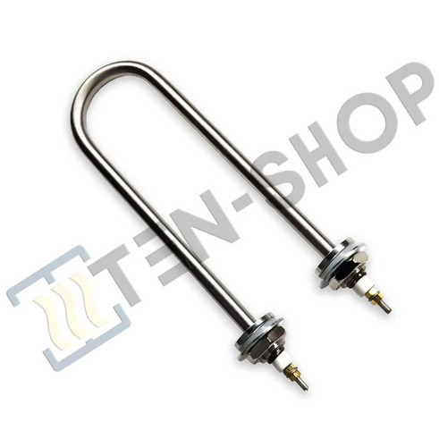 Тэн 2,5кВт U-образный, штуцер - М22 G1/2, для котлов, нерж., L-230мм. 2500W-M22-S-U