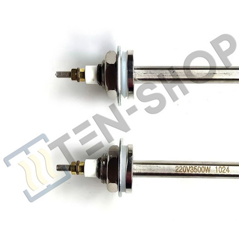 Тэн 3,5кВт U-образный, штуцер - М22 G1/2, для котлов, нерж., L-270мм. 3500W-M22-S-U