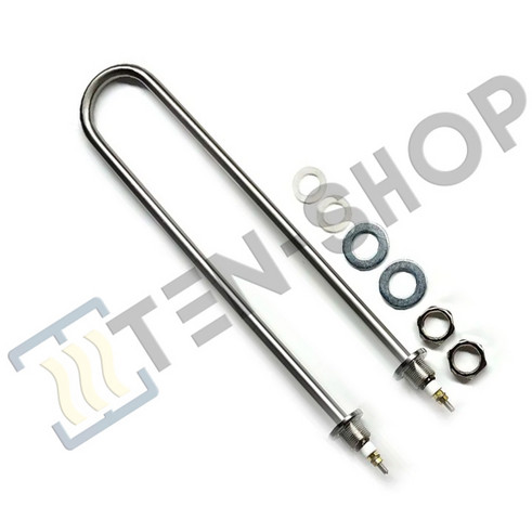 Тэн 5,0кВт U-образный, штуцер - М22 G1/2, для котлов, нерж., L-400мм. 5000W-M22-S-U