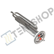 ТЭН 2000W нерж., 2 винта, + анод + прокладка, для Timberk, Hyundai
