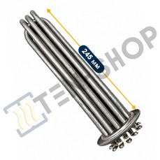 ТЭН 24000W/230V, нержавейка, под винт, для отопления
